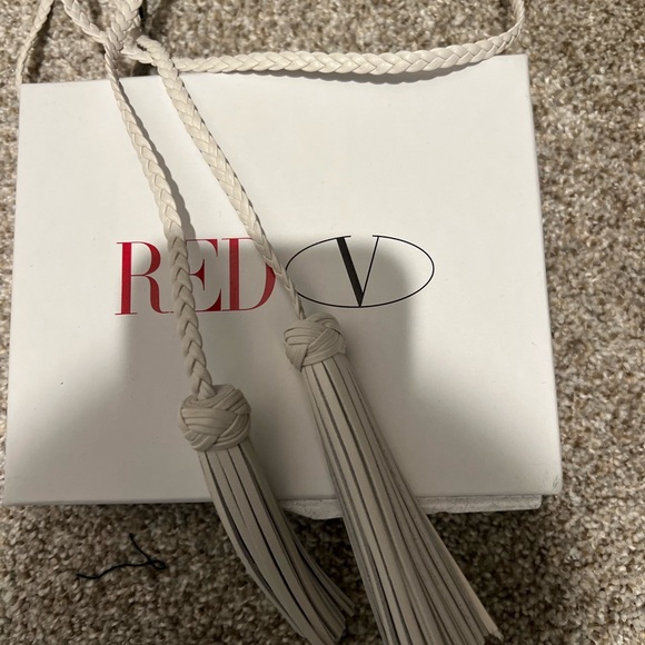 Red Valentino Cream Tassel Women's belt
